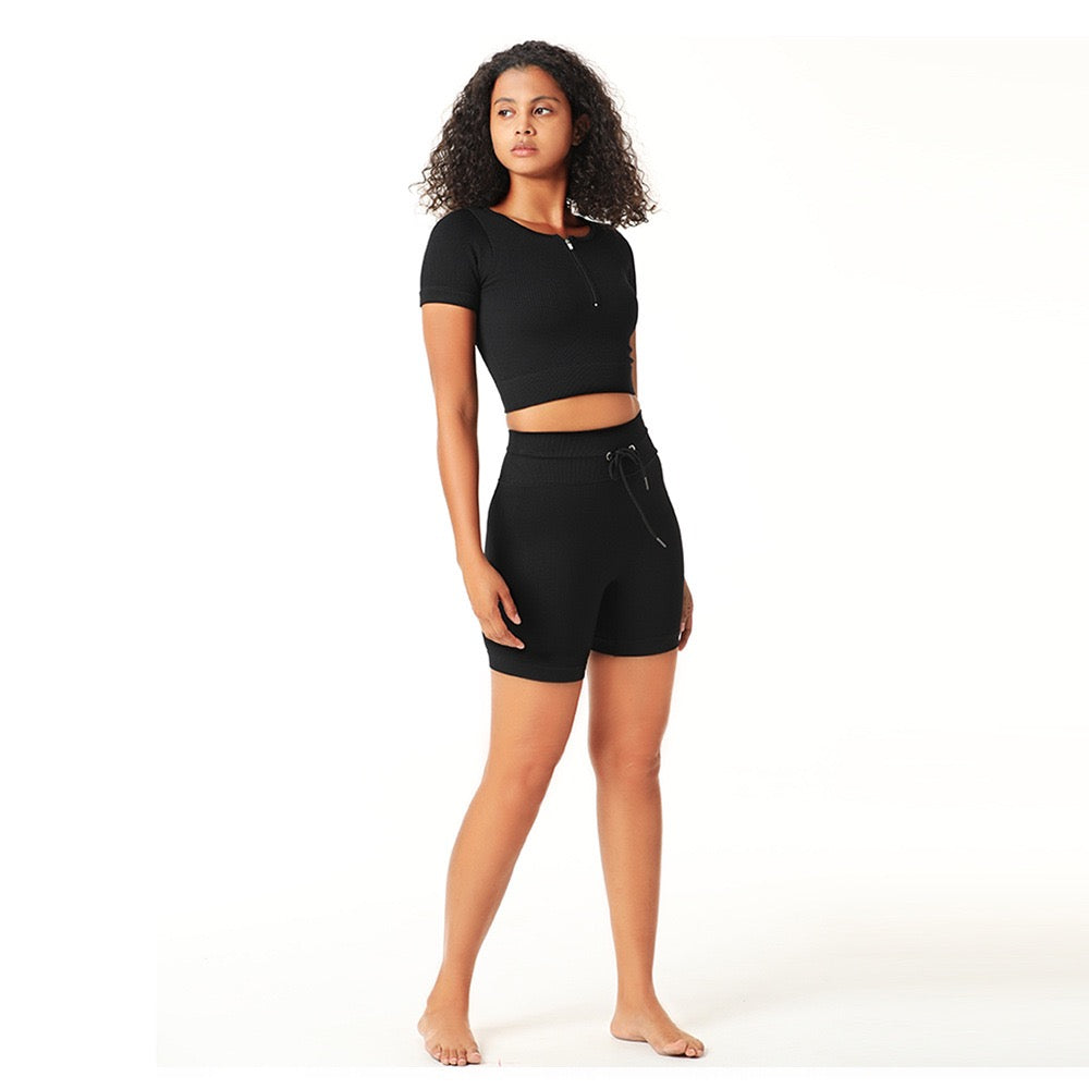 Cycling shorts deals and crop top