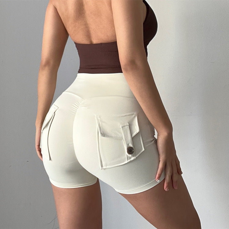 Beige clearance booty shorts